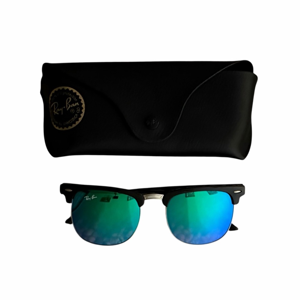Ray-Ban Sunglasses & Black Leather Velvet Lined Case